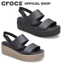 クロックス 【クロックス公式】ブルックリン ロウ ウェッジ ウィメン Brooklyn Low Wedge / crocs レディース サンダル 2024CPN