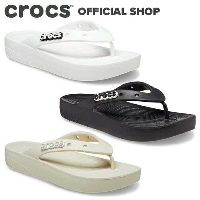 【クロックス公式】クラシック プラットフォーム フリップ ウィメン Classic Platform Flip / crocs 厚底レディース【NO】