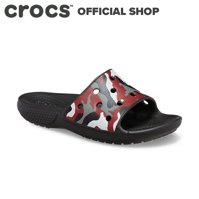 【クロックス公式】18～21cm クラシック クロックス カモ スライド キッズ Classic Crocs Camo Slide / crocs サンダル