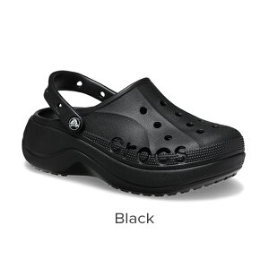 新商品 クロックス公式 厚底 国内正規品 バヤ プラットフォーム クロッグ Baya Platform Clog 208186 / crocs レディース 厚底サンダル 定番 かわいい ブラック ホワイト 2024CPN