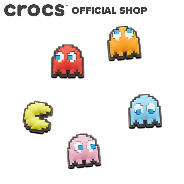 ＼P20 5/8 23:59まで!／【クロックス公式】 Pac Man 5 Pack パックマン 5 パック / crocs Jibbitz ジビッツ チャーム カスタマイズ パックマン キャラクター 2024CPN