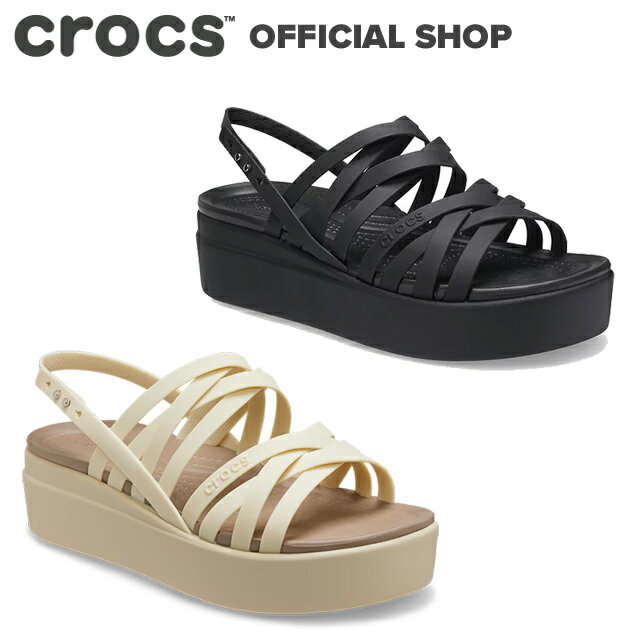 【クロックス公式】クロックス ブルックリン ストラッピー ローウェッジ ウィメン Brooklyn Strappy Low Wedge / crocs レディース サンダル【NO】