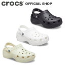 新商品 【クロックス公式】厚底 国内正規品 クラシック プラットフォーム クロッグ ウィメン Classic Platform Clog 206750 / crocs レディース サンダル 定番 ブラック ボーン