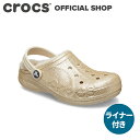 キッズ バヤ ラインド グリッター クロッグ Baya Lined Glitter Clog / crocs サンダル 定番