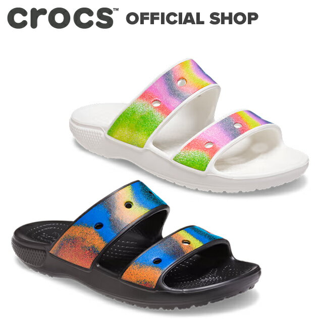 【クロックス公式】クラシック クロックス スプレイ ダイ サンダル Classic Crocs Spray Dye Sandal / crocs レディ…
