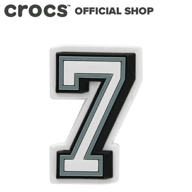 5/10ú100%PԸۡڥåۥʥС 7 Jibbitz B&W Number 7 / crocs ӥå 㡼 ޥ 2024CPN