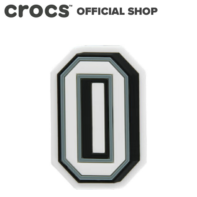 【クロックス公式】ナンバー 0 Jibbitz B&W Number 0 / crocs ジビッツ チャーム カスタマイズ 2024CPN