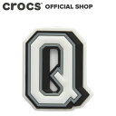 【P2倍!~7/17 13:59まで】【クロックス公式】アルファベット Q Jibbitz Letter Q / crocs ジビッツ チャーム カスタマイズ 2024CPN