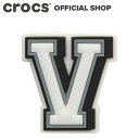 【P2倍!~7/17 13:59まで】【クロックス公式】アルファベット V Jibbitz Letter V / crocs ジビッツ チャーム カスタマイズ 2024CPN