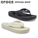  厚底 国内正規品 サンダル クラシック プラットフォーム フリップ ビーチサンダル ウィメン Classic Platform Flip / crocs 厚底レディース 2024CPN