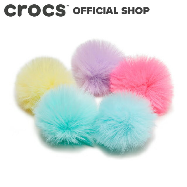 5/18ú100%PԸۡڥåۥ֥饤 顼 ѥ ܡ 5ѥå Bright Color Puff Ball 5-Pack / crocs ӥå 㡼 ޥ