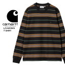 カーハート トップス メンズ 【セール期間中P5倍!】カーハート ダブリューアイピー Carhartt WIP L/S HAYNES T-SHIRT i032849 メンズ ストライプ Tシャツ 長袖 トップス カットソー [AA]