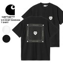 カーハート ダブリューアイピー 半袖 Tシャツ メンズ Carhartt WIP S/S HEART BANDANA T-SHIRT カットソー トップス tシャツ i033116