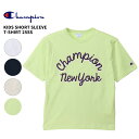 チャンピオン キッズ 半袖Tシャツ 子供 Champion キッズ ショートスリーブTシャツ 25SS ボーイズカジュアル チャンピオン トップス 子供 CK-B314 ネコポス送料無料