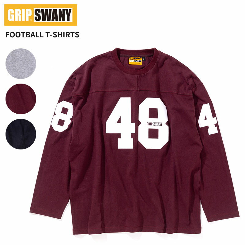 グリップスワニー メンズ 7分袖Tシャツ GRIP SWANY フットボール Tシャツ FOOTBALL T-SHIRTS トップス ..