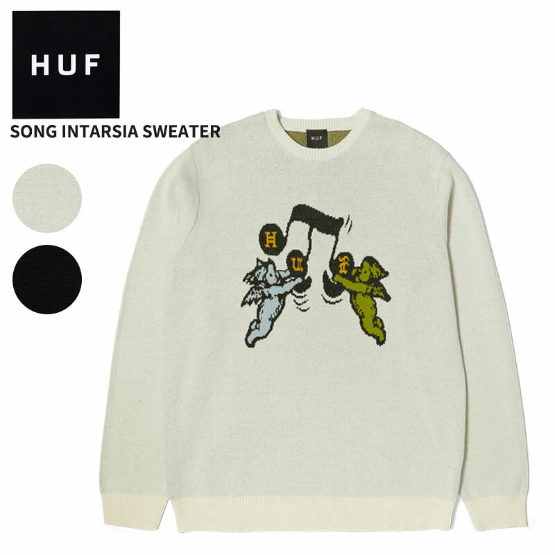 ݥѤ500OFFϥ   HUF Song Intarsia Sweater եå ˥å  Ĺµ  ȥå...