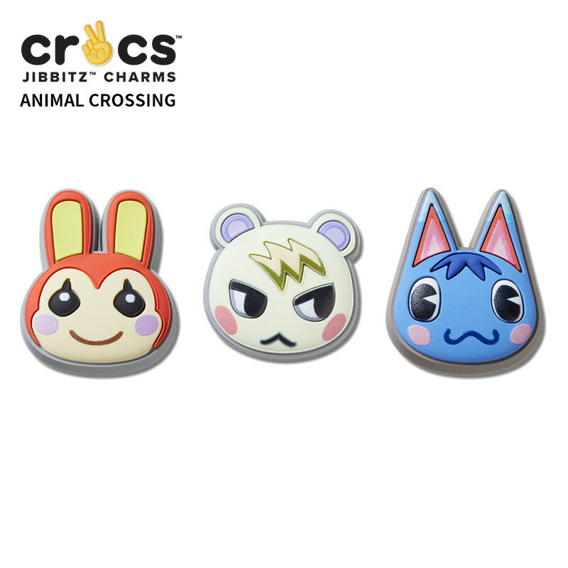 クロックス CROCS ジビッツ jibbitz シューズアクセサリー どうぶつの森 Animal Crossing 小物 サンダル シューズ チャーム デコ ...