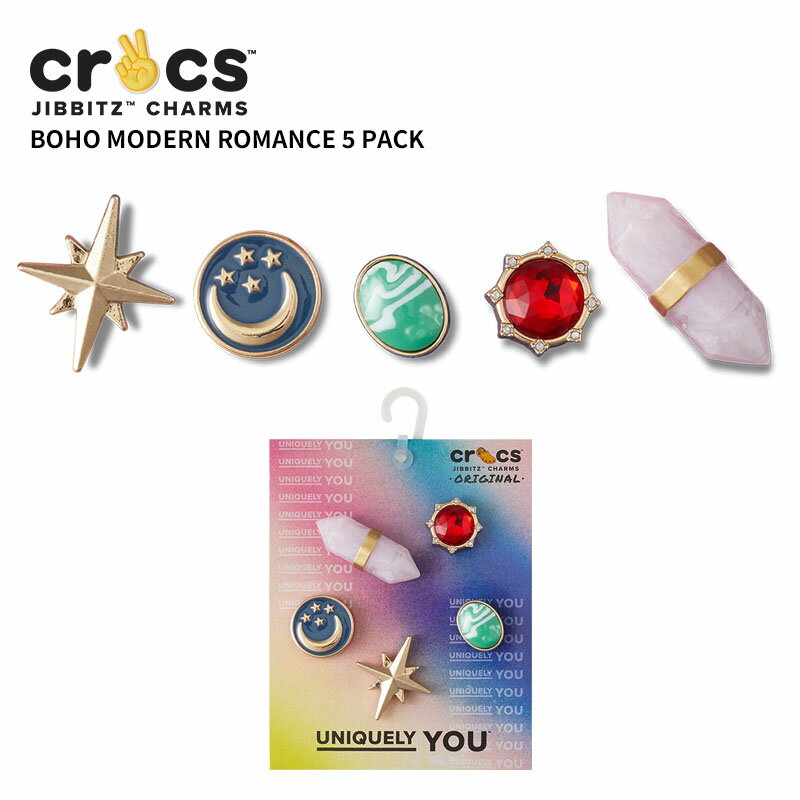 クロックス CROCS ジビッツ jibbitz シューズアクセサリー ボホ モダン ロマンス 5個パック boho modern romance 5 Pack...
