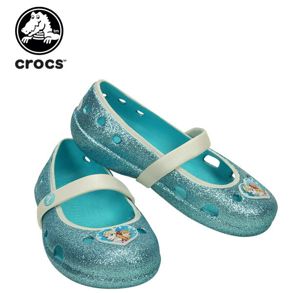 【送料無料対象外】【60％OFF】クロックス(crocs) キーリー フローズン フラット(keeley frozen flat k)アナと雪の女王/ディズニー/キッズ/サンダル/シューズ/子供用/子供靴[C/A]