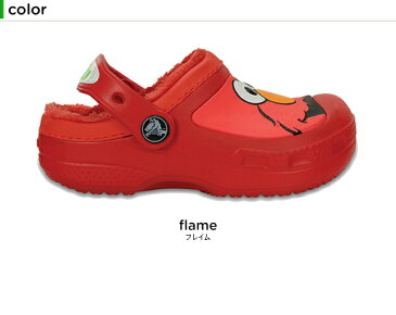 【40％OFF】クロックス(crocs) クリエイティブ クロッグ エルモ ラインド クロッグ キッズ(CC Elmo lined clog kids) キッズ/サンダル/ボア/シューズ/子供用/セサミストリート[C/A]