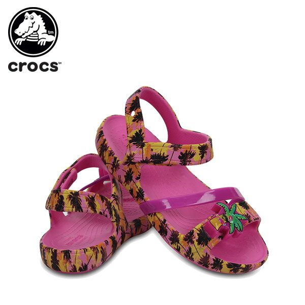 【送料無料対象外】【50％OFF】クロックス(crocs) クロックス リナ ライツ サンダル キッズ(crocs lina lights sandal k) キッズ/サンダル/シューズ/子供用[C/A]