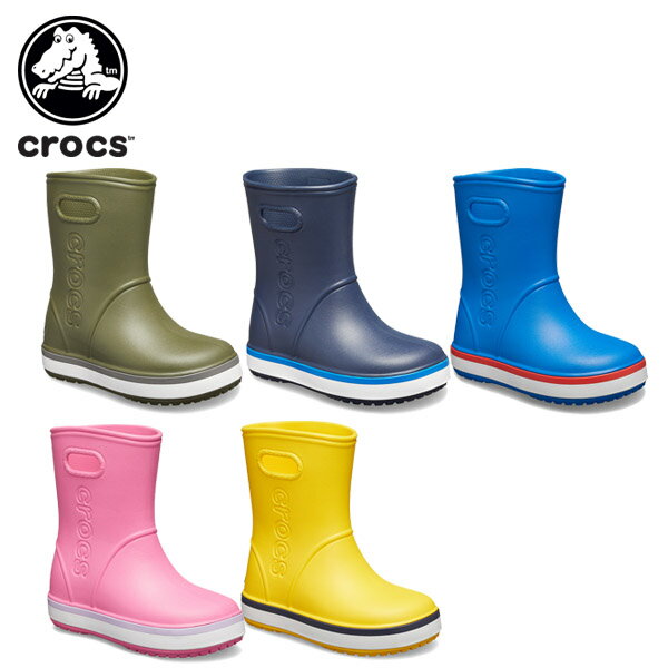 【セール期間中P5倍！】【37％OFF】クロックス(crocs) クロックバンド レイン ブーツ キッズ(crocband rain boot k) キッズ/長靴/シューズ/子供用 C/A