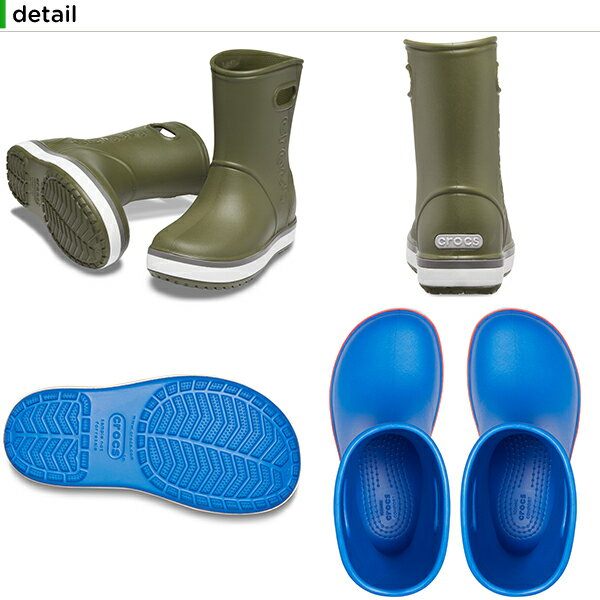 【20％OFF】クロックス(crocs) クロックバンド レイン ブーツ キッズ(crocband rain boot k) キッズ/長靴/シューズ/子供用[C/A]