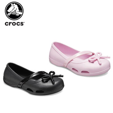 【20％OFF】クロックス(crocs) クロックス リナ ボウ チャーム フラット PS(crocs lina bow charm flat PS) キッズ/サンダル/子供用[C/A]