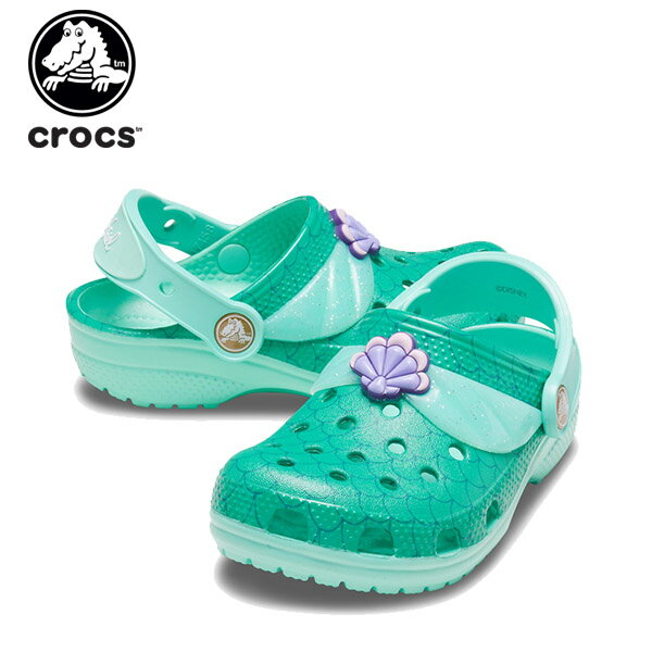 楽天crohas（クロハス）【セール期間中P5倍！】【40％OFF】クロックス（crocs） クロックス ファン ラブ ディズニー アリエル クロッグ キッズ（crocs fun lab Disney I am Ariel clog k） キッズ/サンダル/シューズ/子供/キャラクター[C/A]