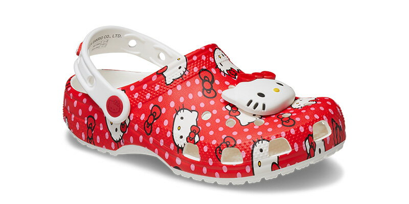 クロックス キッズ サンダル CROCS ハローキティ レッド クラシック クロッグ K He...
