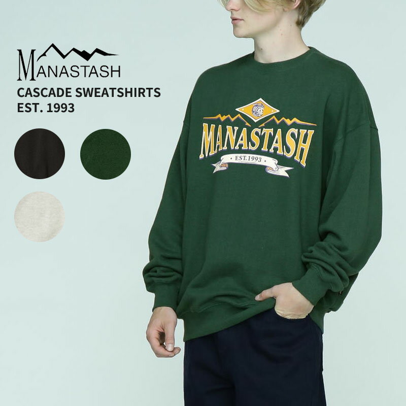 ݥѤ500OFFޥʥå MANASTASH CASCADE SWEATSHIRTS EST. 1993 롼ͥåå ȥ졼...