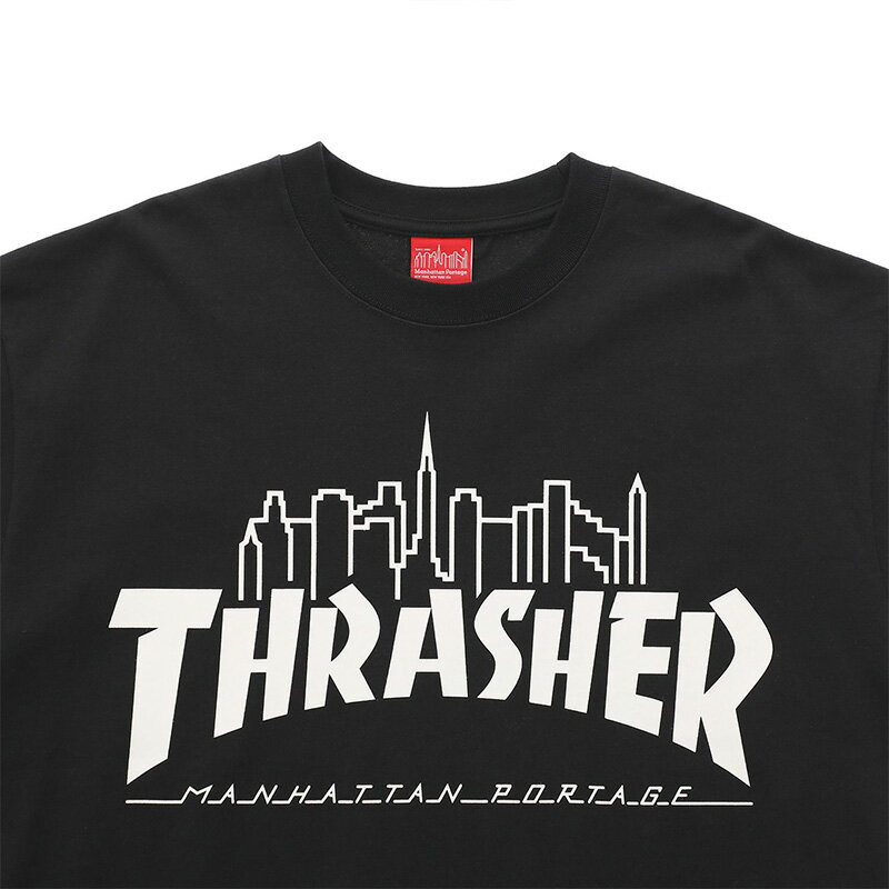マンハッタン ポーテージ スラッシャー コラボ 半袖Tシャツ Manhattan Portage S/S Print T-Shirt THRASHER MP-M614 プリントTシャツ
