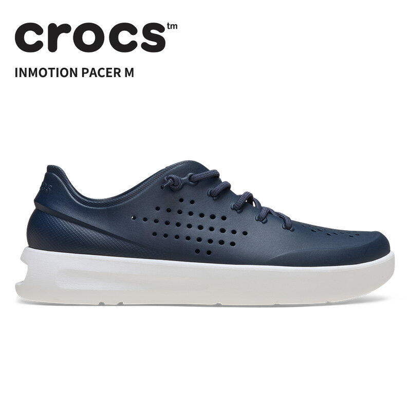 Rakuten - [B]クロックス メンズ サンダル CROCS インモーション ペイサー メン Inmotion Pacer M ネイビー/ホワイト 210831-462