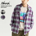 \クーポン利用で500円OFF/ナンガ メンズ 長袖シャツ レディース NANGA オンブレチェック ダブルポケット ボックスシャツ OMBRE CHECK W...