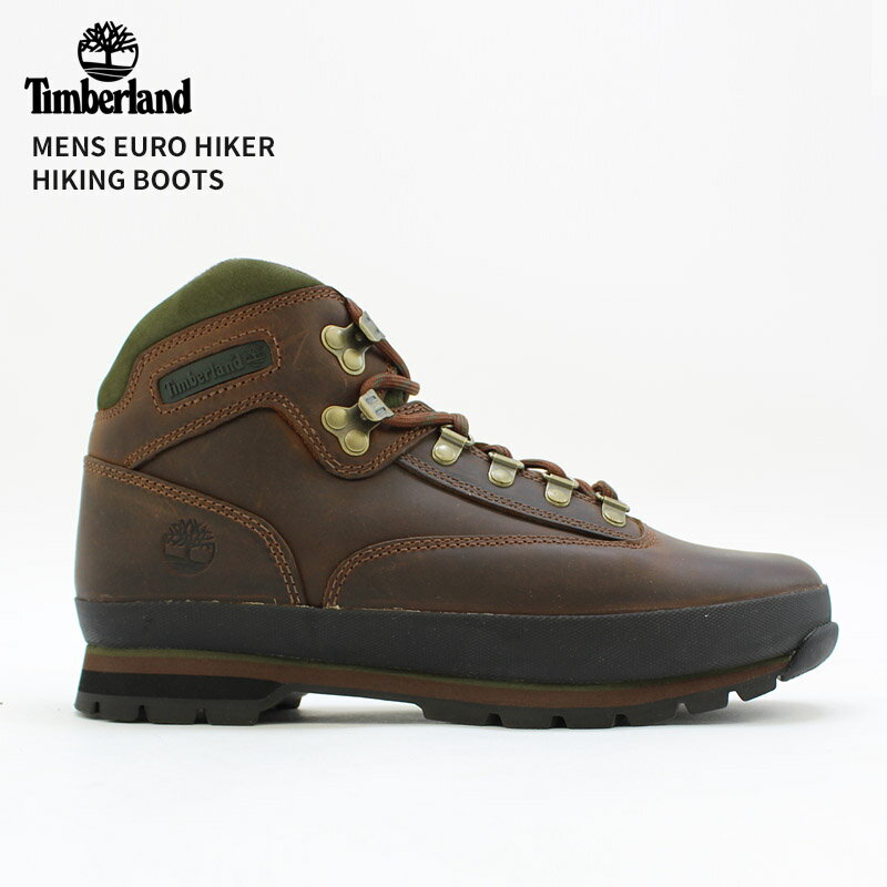 ティンバーランド Timberland メンズ ユーロ ハイカー ハイキング ブーツ Brown cro-95100 レザー ブーツ 