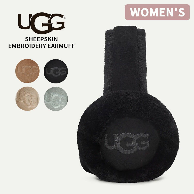 ＼クーポン利用で500円OFF／アグ レディース イヤーマフ 耳あて UGG シープスキン エンブロイダリー イ..
