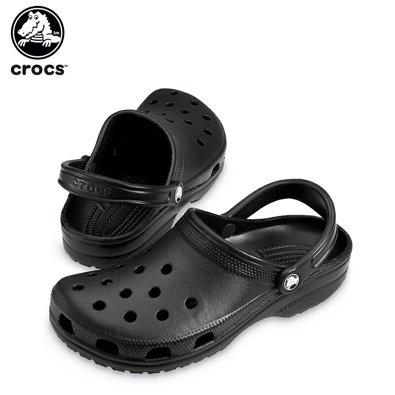 クロックス(crocs) クラシック/ケイマン(classic) ブラック(001) メンズ/レディース/男性用/女性用/サンダル/シューズ[C/B]の商品画像