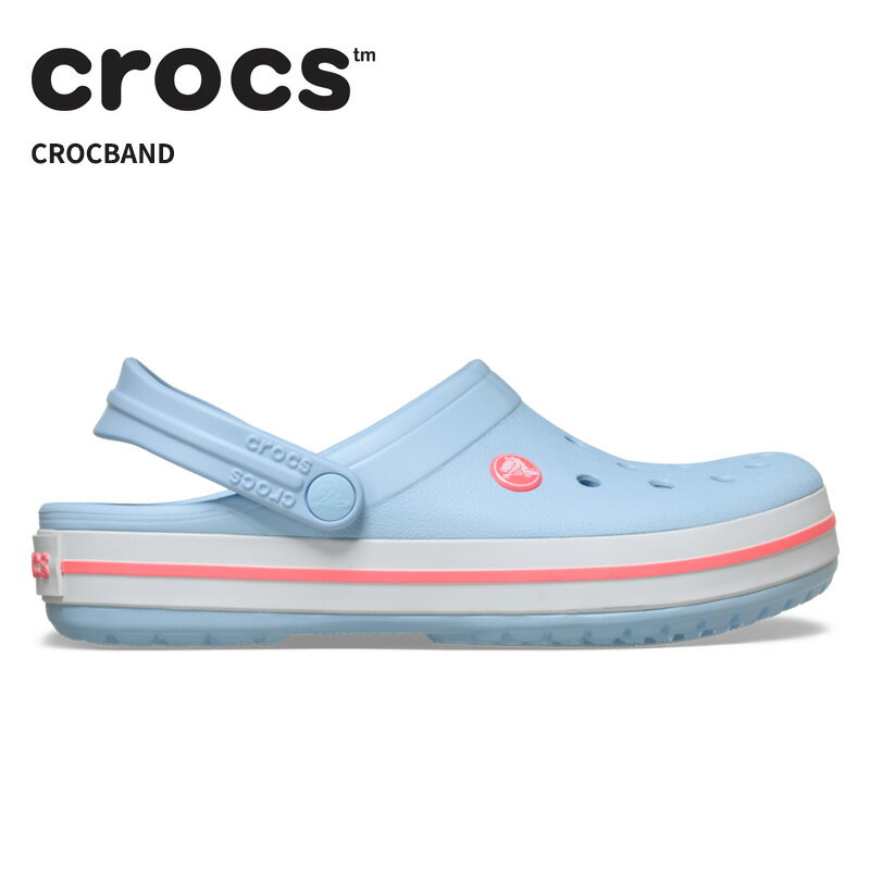 Rakuten - [B]クロックス メンズ レディース サンダル CROCS クロックバンド Crocband ブルーフロスト/グアバ 11016-4xq