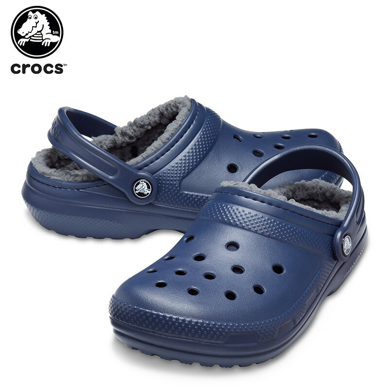 【セール期間中P5倍 】【25 OFF】クロックス(crocs) クラシック ラインド クロッグ(classic lined clog) ネイビー/チャコール(459) メンズ/レディース/男性用/女性用/サンダル/シューズ/ボア/秋冬 C/B