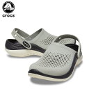 【セール期間中P5倍 】【20％OFF】クロックス(crocs) ライトライド 360 クロッグ(literide 360 clog) エレファント/ブラック(1LO) メンズ/レディース/男性用/女性用/サンダル/シューズ C/B