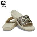 【31%OFF】クロックス(crocs) クラシック クロックス プリンテッド カモ スライド(classic crocs printed camo slide) メンズ/レディース/男性用/女性用/サンダル/シューズ[C/B]