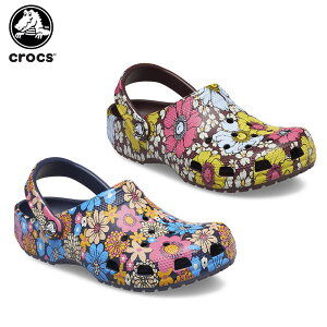 【セール期間中P5倍!】【30％OFF】クロックス(crocs) クラシック レトロ フローラル クロッグ(classic retro floral clog) メンズ/レディース/男性用/女性用/サンダル/シューズ[C/B]