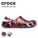 クロックス CROCS サンダル シューズ メンズ レディース クラシック ジオ カモ クロッグ Classic Geo Camo Clog 男性 女性 男女兼用 ユニセックス シューズ サボ 耐水 軽量 アウトドア 迷彩 柄 211009