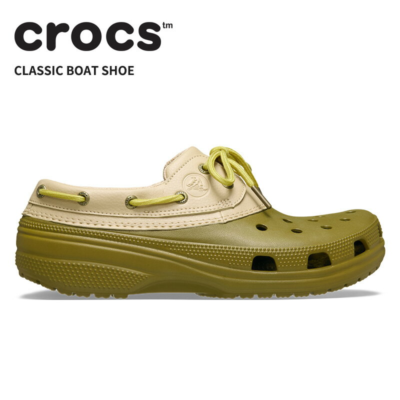 Rakuten - [B]クロックス メンズ レディース サンダル CROCS クラシック ボート シューズ Classic Boat Shoes トロフィー/ベージュ 212022-2cw
