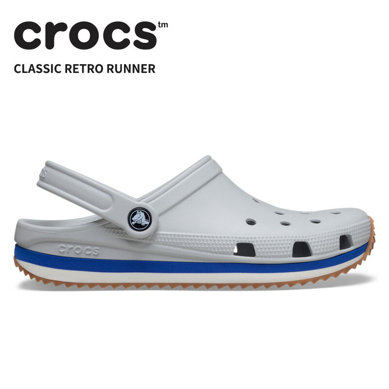 乐天商城 - [B]クロックス メンズ レディース サンダル CROCS クラシック レトロ ランナー Classic Retro Runner アトモスフィア 212831-1ft
