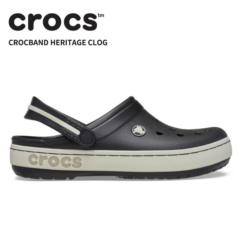 Rakuten - [B]クロックス メンズ レディース サンダル CROCS クロックバンド ヘリテージ クロッグ Crocband Heritage Clog ブラック 213224-001