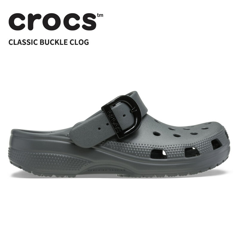 Rakuten - [B]クロックス メンズ レディース サンダル CROCS クラシック エナメル バックル クロッグ Classic Enamel Buckle Clog カーボン/マルチ 213347-0yk