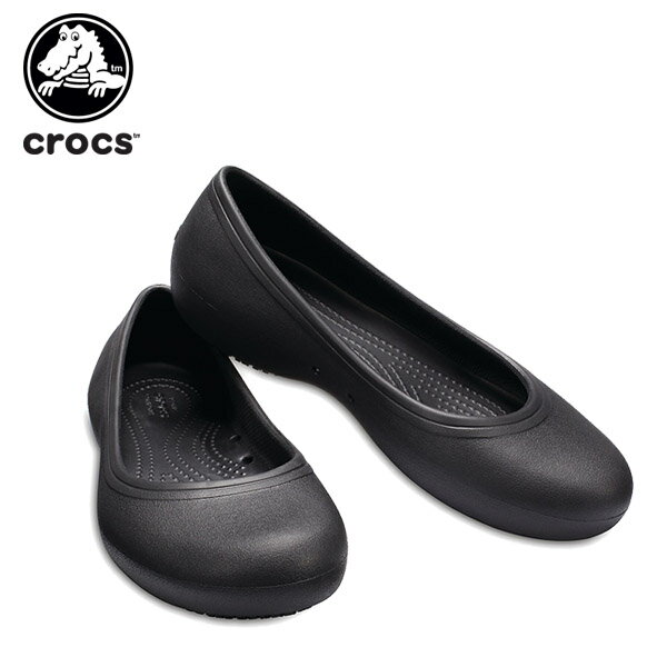 クロックス(crocs) クロックス アット ワーク フラット ウィメン(crocs at work flat w) 医療用/オフィス/仕事用/レディース/女性用/サンダル/シューズ C/B