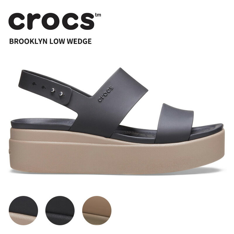 【20％OFF】クロックス(crocs) クロックス ブルックリン ロウ ウェッジ ウィメン(crocs brooklyn low wedge w) レディース/女性用/シューズ/サンダル[C/A]