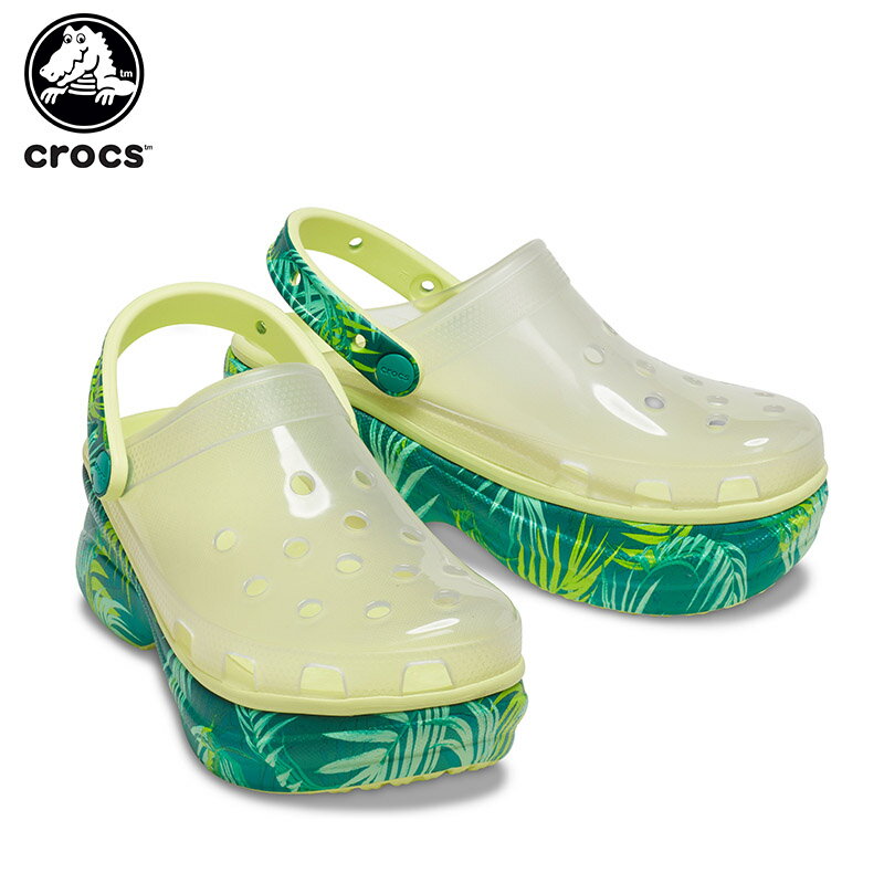 クロックス 【45%OFF】クロックス(crocs) クロックス クラシック ベイ トランスルーセント トロピカル クロッグ ウィメン(crocs classic bae translucent tropical clog w) レディース/女性用/厚底/サンダル/シューズ[C/B]